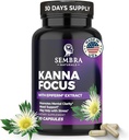 KANNAFOCUS - Natural Kanna 提取50mg,发酵的Sceletium Tortuosum & Bioperine - 聚焦,Mood & 心理健康支持 - 草原 Nootropic for Daily Clarity & Energy - 30 Capsules
