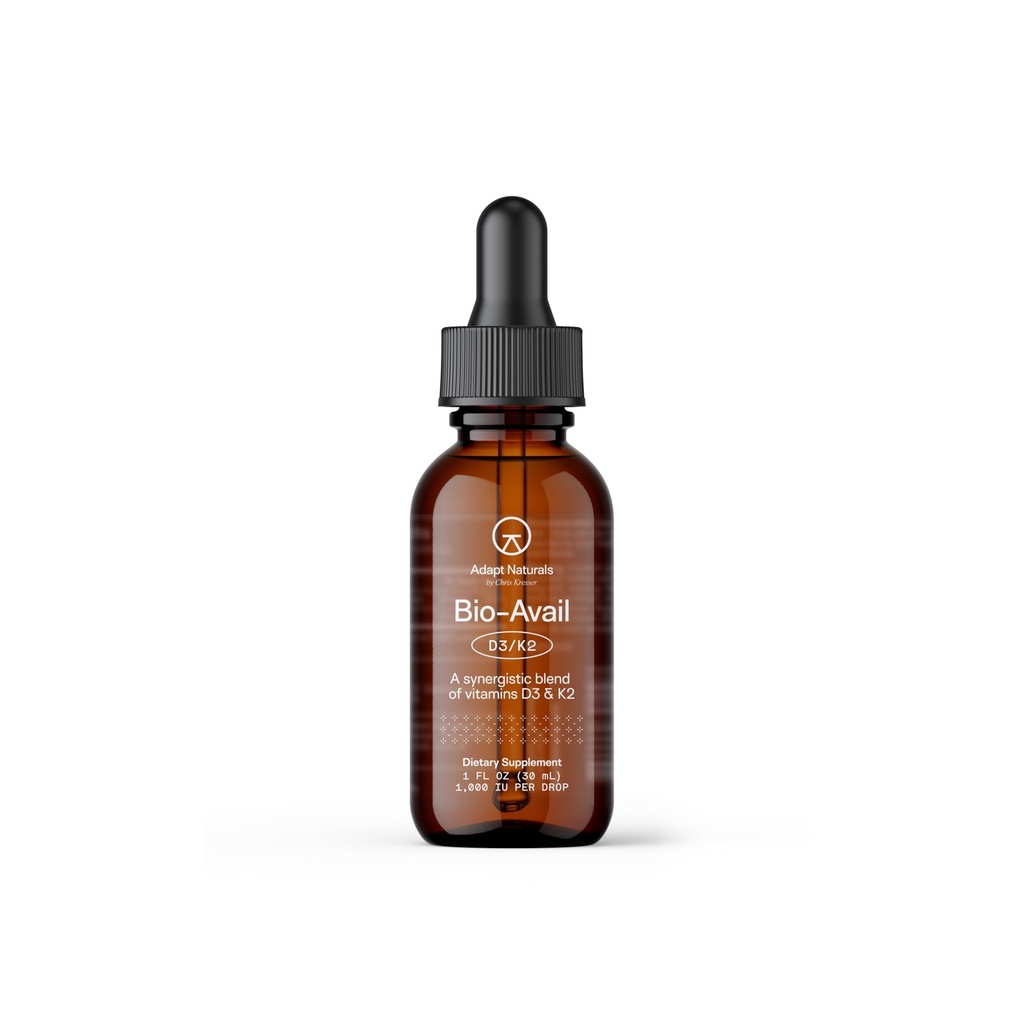适应天然维生素D3 K21000 IU 配有MCT Oil,生物可用高吸附性液体公式,克服维生素D缺乏症,支持Immune和Metabolic健康 - 1 FL Oz,600服务