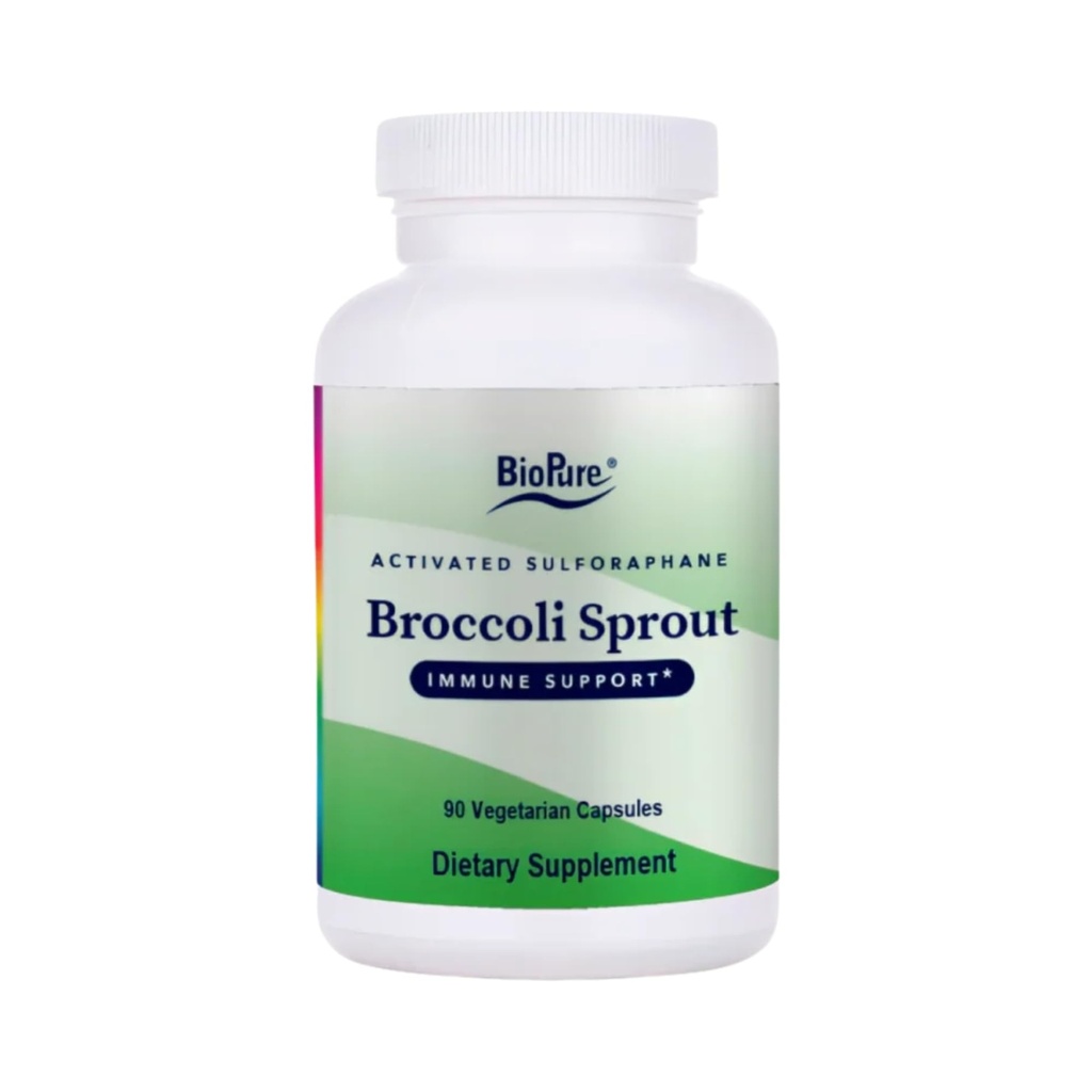 BioPure Broccoli Sprout Supplement – Phytonutrient-Rich Powerhouse 装入生物活性化合物,包括苏福拉芬,用于Imune函数,脑健康,Gut平衡,和Detox – 90 Capsules