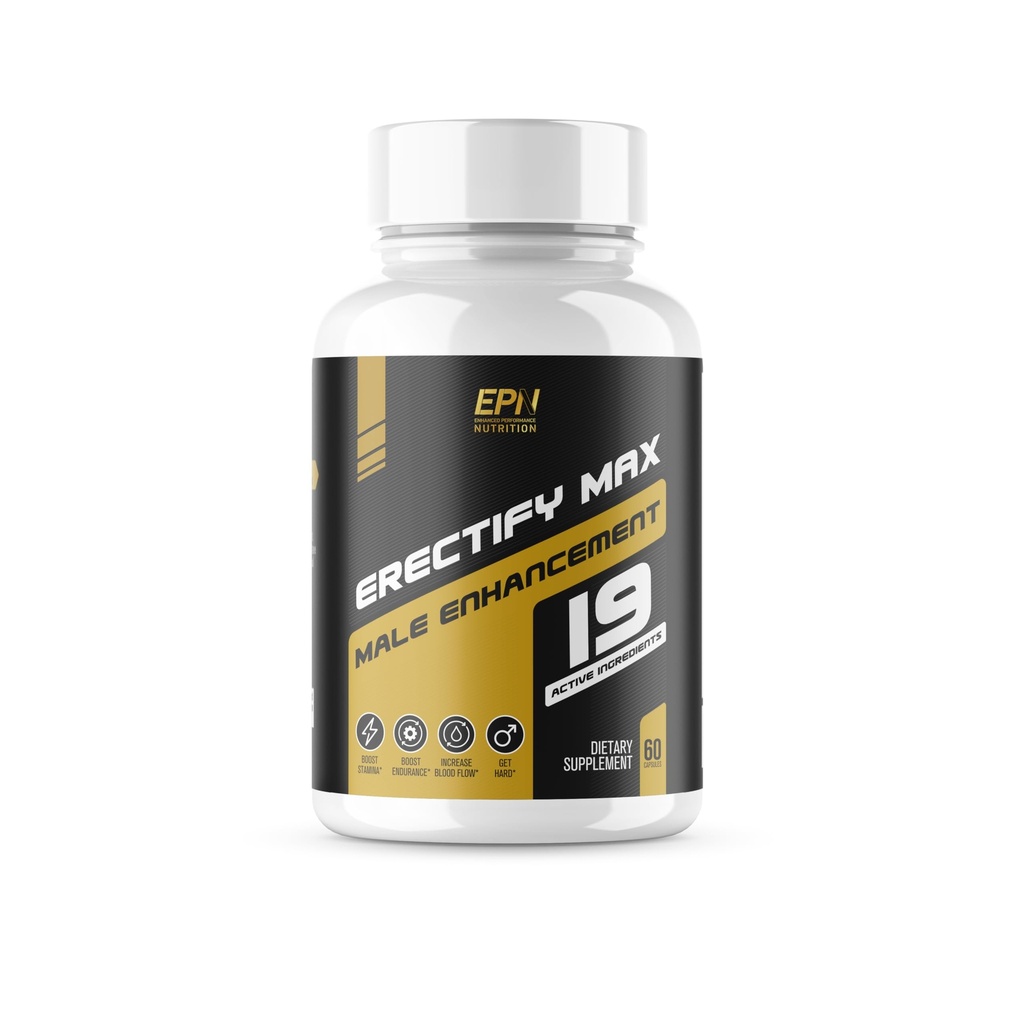 ERECTIFY MAX Pills for Men Fast Action Election Support QQ 新超剂量雄性增强 最大化血流,瘦小和靴子 Libido → 霍尼山羊草 + 18 Informedions - 60 片