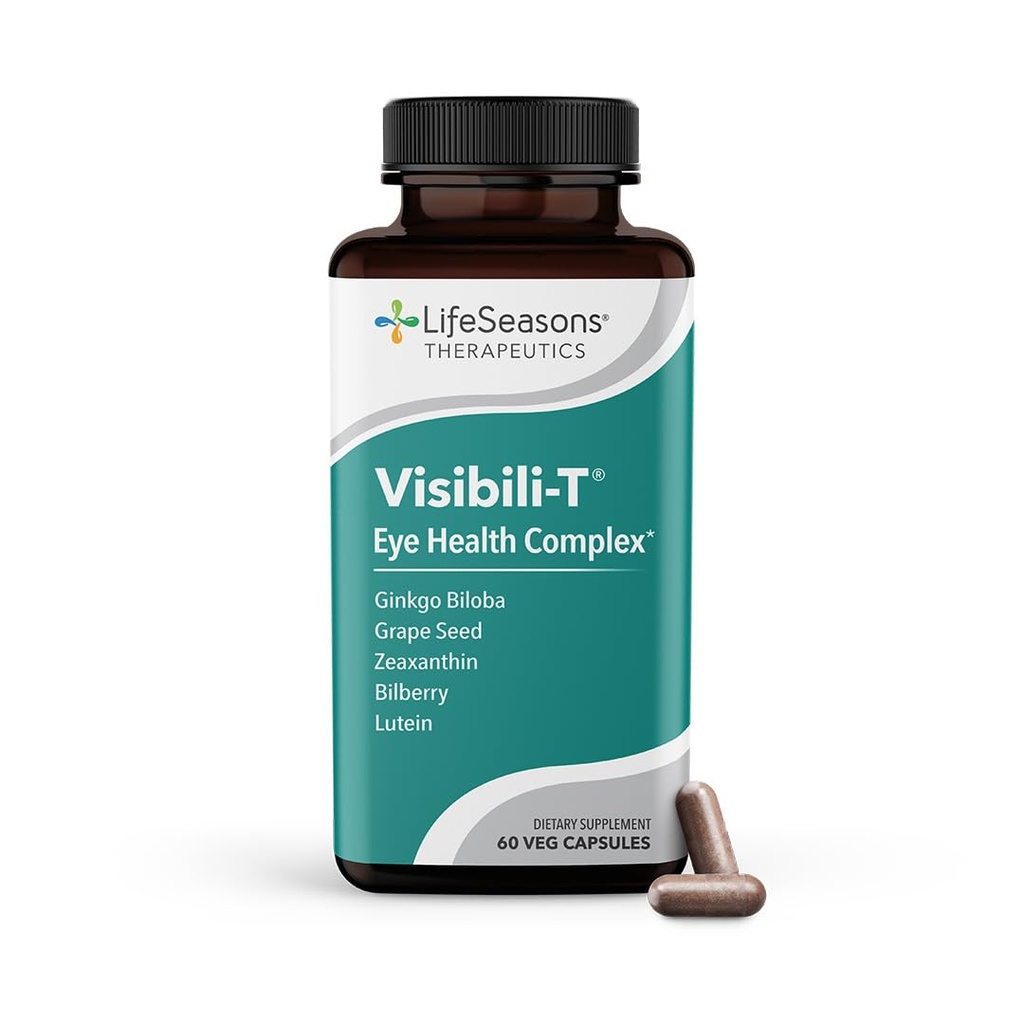 Visibili-T - 眼科健康和视觉支持维生素补充剂 - 胡萝卜根、铬、比尔贝里、金戈·比洛巴、葡萄种子提取剂、利科佩内、维生素A、Lutein & Zeaxanthin - 60 Capsules