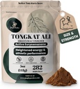 Junle Powers Tongkat Ali for Men Powder 200:1 摘录 282 服务 5 Ounce Bag Eurycoma Longifolia Powder 补充 Tonkat-Ali纯长条根 传统男子健康支持驱动传动