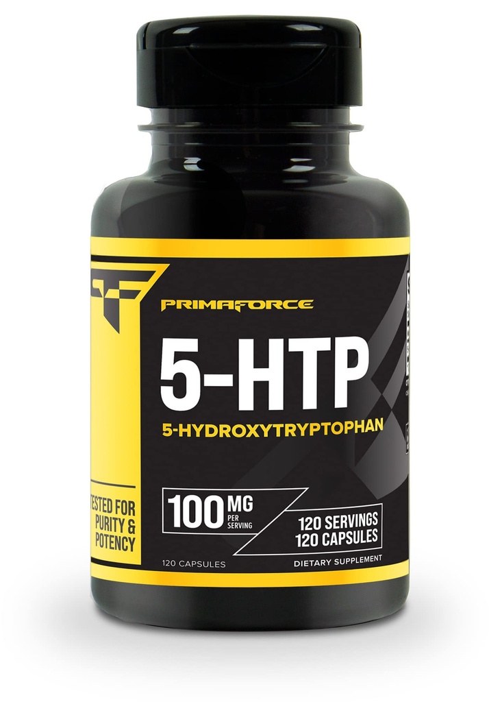 Primaforce 5-HTP 100mg 补编,120 Capsules, 100mg 个人服务,5-Hydroxytryptophan