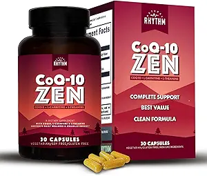 自然韵律 CoQ10-ZEN(Coenzyme Q10 + L-Carnitine + L-Theanine) - 30卡普尔