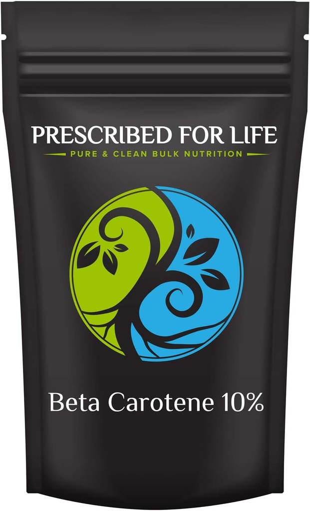 Prescribed For Life Beta Carotene, 10% Beta Carotene Powder Extract, Converts into Vitamin A (56g)