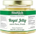 Stakich Fresh Royal Jelly - Pure, All Natural - No Additives/Flavors/Preservatives Added - 4 Ounce (114 Gram)
