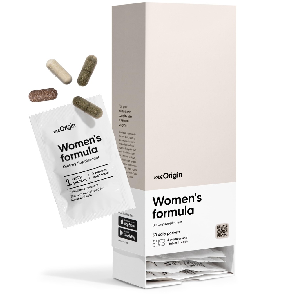 妇女多维他命,配有维生素B12、A、C、Biotin、D、E、Folate、Collagen的全一补充综合体——106个妇女整体健康、头发和皮肤、能源、30天供应营养物