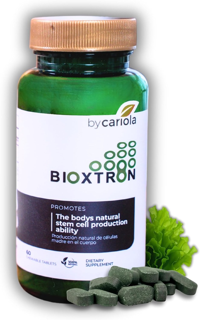 Bioxtron 天然化槽补充可切片- Spirulina, Chlorella, AFA- 支持能量, 联合, 肌肉, 免疫健康- Stem细胞再生器- 60 片(30种服务)