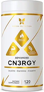 Forma营养高级CN3RGY – 120 Capsules,1000mg L-Leucine,400mg L-Carnitine,400mg Creatine HCl每架服役.