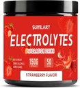 电解质 无糖无碳化物 Keto Daily Electrolyte Drinking Mix, 钾与盐水解质 电解质 零卡罗里糖 无糖无电解质 草莓 50 服务
