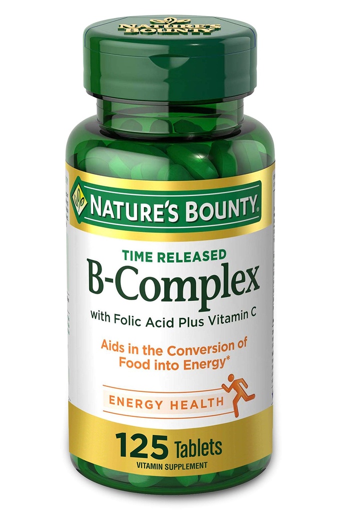 NBTY 维特B Cmpx w/Vit C TR 24x125 TAB US