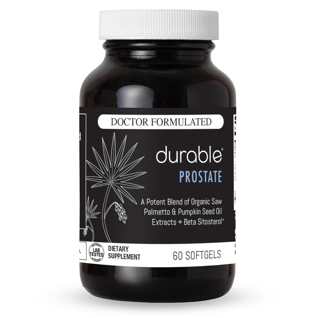 持久前列腺 — 有机USPlus Saw Palmetto + Beta-Sitosterol — 支持男性前列腺健康, Bladder函数与流 — 医生组合, 在美国制造 — 30天供应(60软胶)
