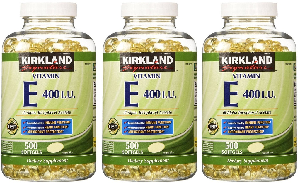 Kirkland 签名,维生素E 400 IU 500 Softgels fvKDn (Pack of 3) 互联网档案馆的存檔,存档日期2013-12-20.