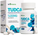 1450MG TUDCA Liver Supplement, Bile Salts Liver 支助综合体,肝脏健康 肾脏清洁和修理, 60 Capsules