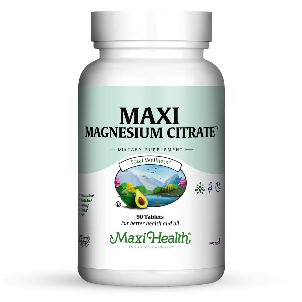 Maxi Health Maxi 镁酸盐补充剂,90 Counter(MCT)