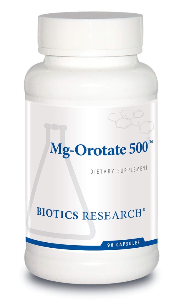 Mg Orotate 500mgTM Orotate镁 - 每服2枚(1000mg) - 心血管支持心脏健康,整体放松,改善睡眠和肌肉放松 - 90枚