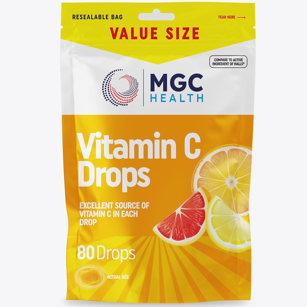 Cough Drpos - 分类的 Citrus + 维生素 C Flavor - 80 计数 (Pack of 1)