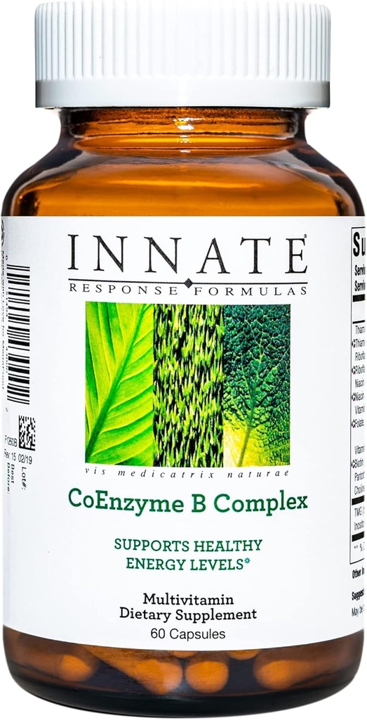 INNATE 反应公式,Ecynzyme B 复合体,细胞能量支持的多种维他命,60 Capsules (60 services)