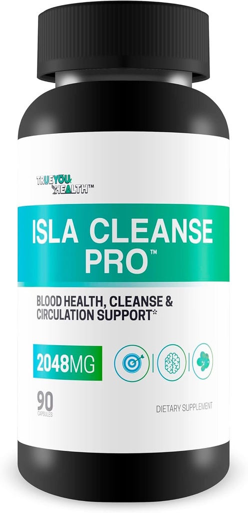 Isla Cleanse Pro - 我们最好的葡萄酒健康和动脉健康 全身清洁除毒补充剂 - 血液清洁除毒 - 岛屿清洁心脏健康解决方案 - 动脉清洁除毒身体 清茶盖