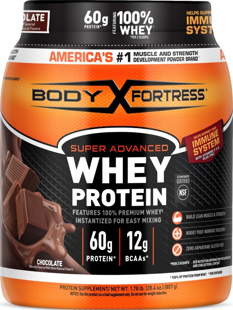 机体堡垒 100% Whey, 蛋白质粉,巧克力,1.78磅