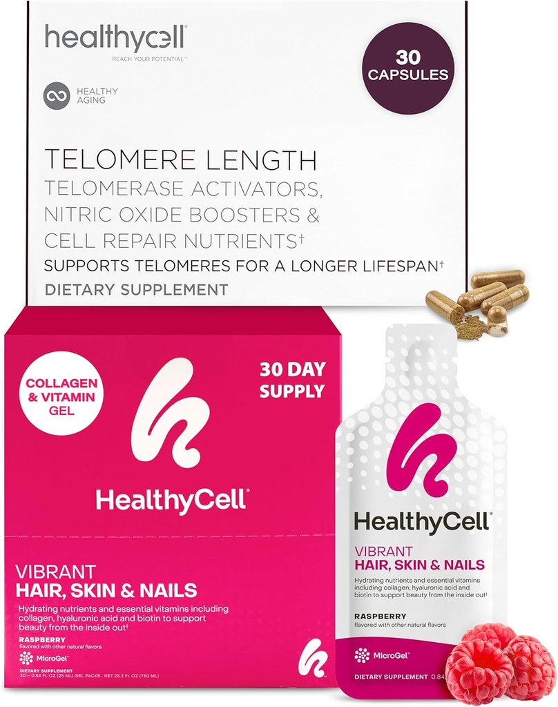 健康细胞 Telomere 长度 健康老龄化 + 心脏和血管健康补充剂,供妇女和男子使用