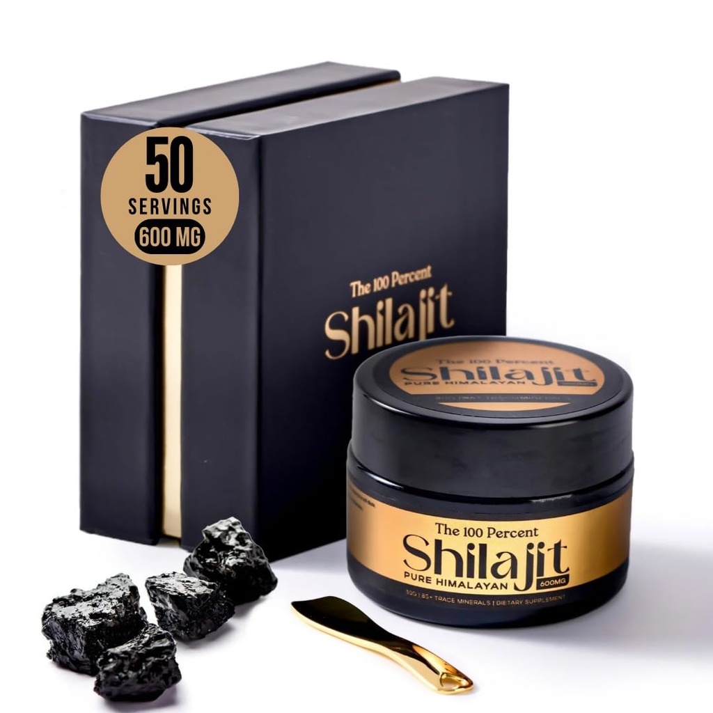 纯喜马拉雅Shilajit,男女600mg,50名服务人员 -- -- 黄金等级,包括实验室测试,最大概率富尔维酸,85+从最高海拔提取的跟踪矿物