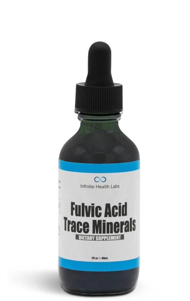 Fulvic酸痕矿物补充剂 - 169 作用剂 - 氢酸多矿液滴 - 生物可用提取物