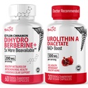 自然结合 核糖体二氢硼烷(60 Capsules) & Urolithin A Diacetate 500mg 能量促进剂补充剂