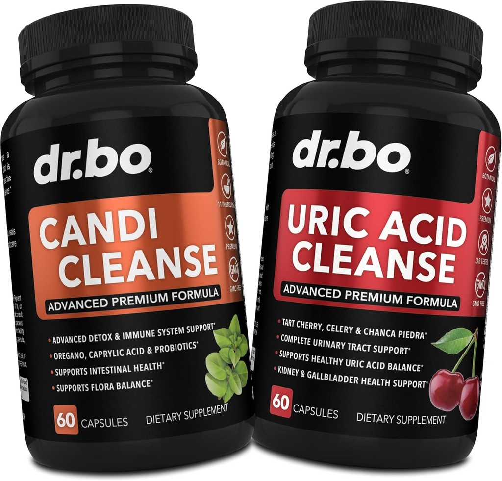 DR. BO Candi Uric Acid Cleanse Support - Oregano & Kedney Shebals for Women & Men - 超强Uric Acid Flush Purge & 口腔控制复合清洁器