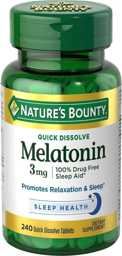 自然丰产梅拉托宁 3 mg 片剂 240 片剂(包4)
