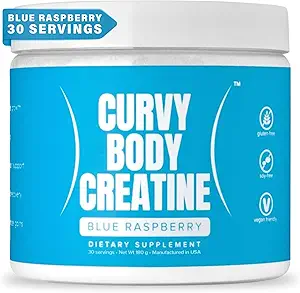 CBB Creatine 单水合物 粉末 = 支持 Vegan = Kosher = 蓝莓 Flavor 180 Grams(30名服务员)