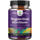 高吸收性镁 Glycinate Capsules - 500 mg 镁 Glycinate per service for calm Sleep Plus Bone & Nerve Support - Chelate 500 mg GMP 认证 240 计数