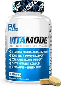 EVL 高级日报 多种维他命 — 具有基本矿物的男性多维他命复合体和维他命模式 活体男性维他命 能量与蛋白质 肌肉骨骼和免疫支持