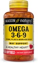 Mason Natural Omega 3-6-9 配鱼、法拉士种子、和波拉吉油、60软胶