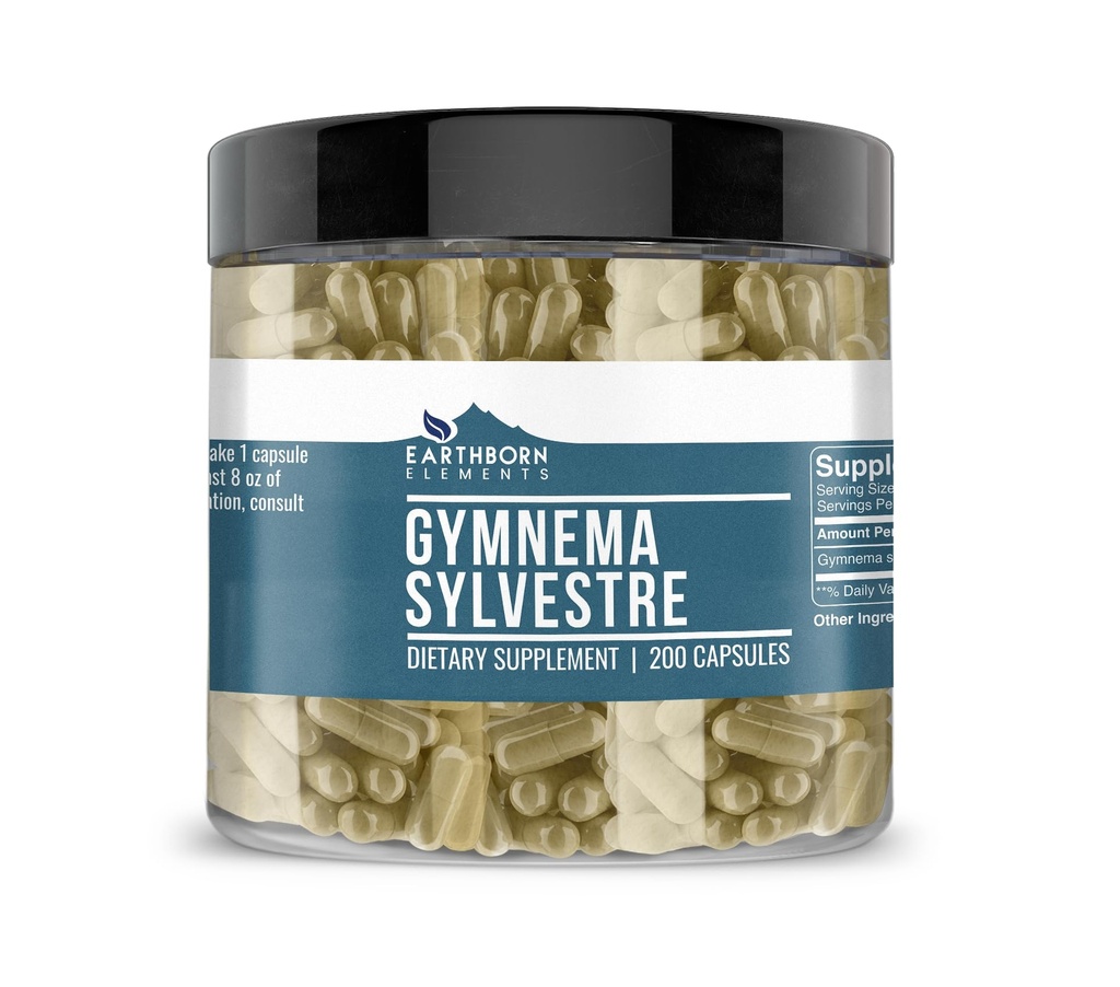 土生土长元素 Gymnema Sylvestre 200 Capsules, 纯和未稀释, 无添加剂
