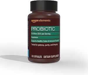 元素 1 日用成人Probiotic Blend, 支持健康科隆和Imune函数, 50亿 CPU (2 Strains), 30 Capsules, 1个月供应(5月 Vary包)