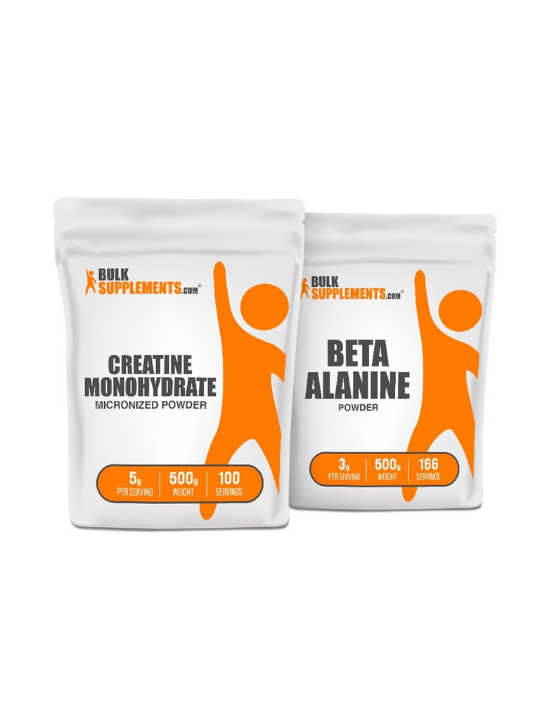 Bulk 补充Creatine 500g + Beta Alanine 500g 捆绑