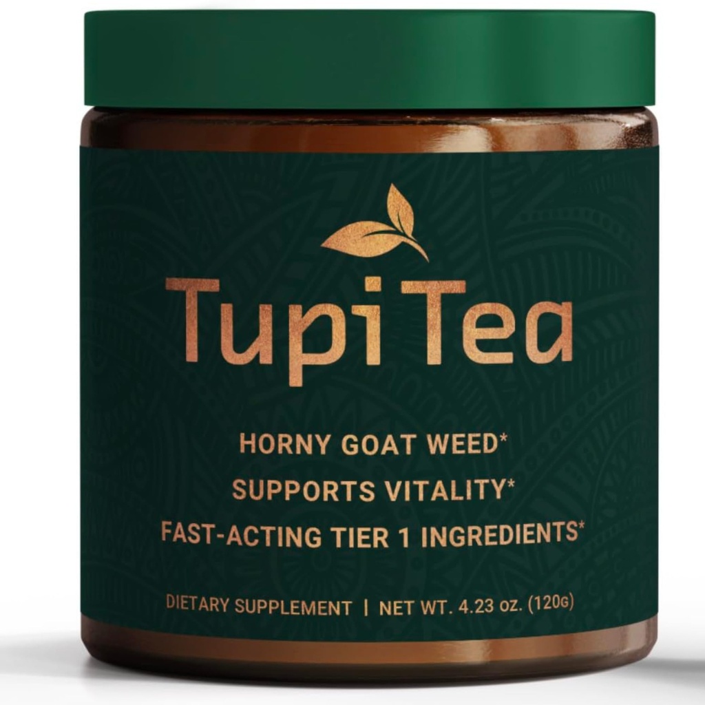 Horny Goat Weed Powder, Supplement w/Maca Root, Tribulus Terrestris Extract, Muira Puama to Boost Energy, Wellness & Nitric Oxide Prime Support for Men & Women. Limited Day of the Month Deal