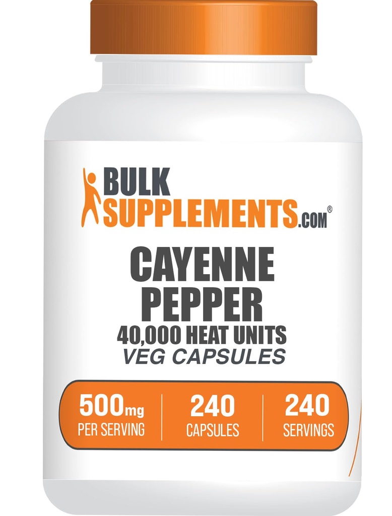 Bulk Assupports.com Cayenne Pepper Capsules - Cayenne Pepper 40000 HU, Capsaicin Assupposes - Cayenne Pepper Assistances - Gluten Free, 1 Capsule per Service, 240 Veg Capsules (Pack of 1) (中文(简体) ).