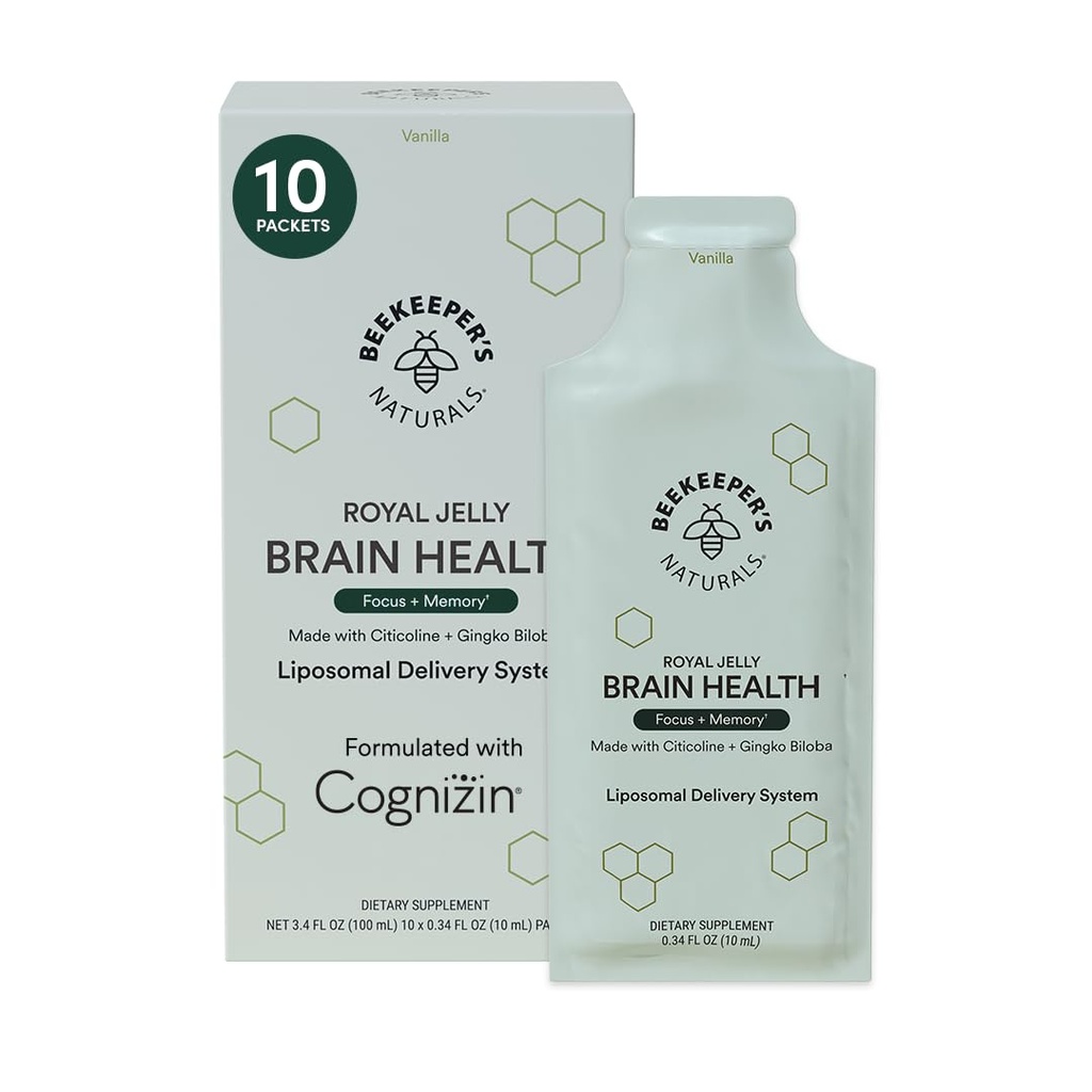 (原始内容存档于2017-06-25). Notropic Brain by Bekekeer's Naturals, 500 mg Citicoline, Ginkgo Biloba, Bacopa Monnieri & Royal Jelly, 支持焦点与记忆, 易吸收, + a 味香草火焰, 10ct).