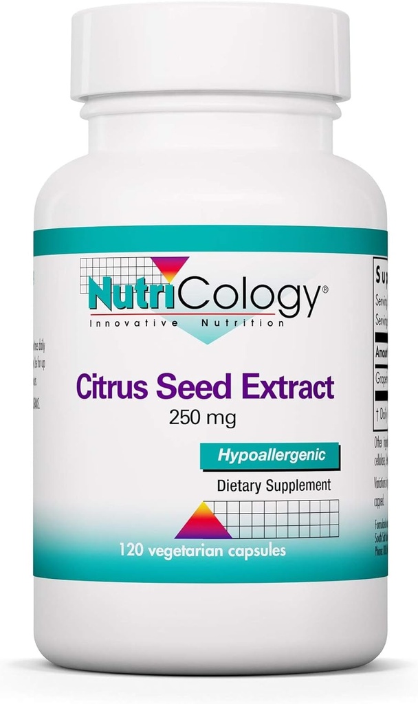 营养学 Citrus种子提取补充 - 葡萄果种子提取500mg, 支持元曲函数, 污染自由, 植物卡普勒斯 - 120 计数