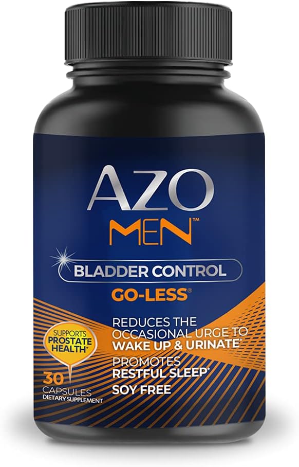 AZO 男子刀锋控制,每日刀锋支持,专门为男子设计,帮助维持健康刀锋控制并减少偶发紧急情况*,支持前列腺健康*,30 CT