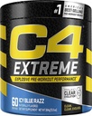 C4 极端预选工作粉 冰蓝蕾丝 + 预选工作能源 + 男女 + 200mg Cafeine + Beta Alanine + Creatine 60 服务