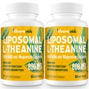 L-Theanine 800mg 配有 GABA 和 甘油镁-天然化合物、睡眠和放松(120软胶)