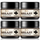 Shilajit纯喜马拉雅有机物Shilajit Resin - 600mg 最大潜在天然有机物 Shilajit Resin 含有85+ Trace Minerals & Fulvic Acid for Energy, Immune支持, 30克(4包)