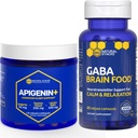 Natural STACKS GABA 脑食品+ Apigenin 辅助睡眠包 - 支持放松和睡眠* - 180 总盖