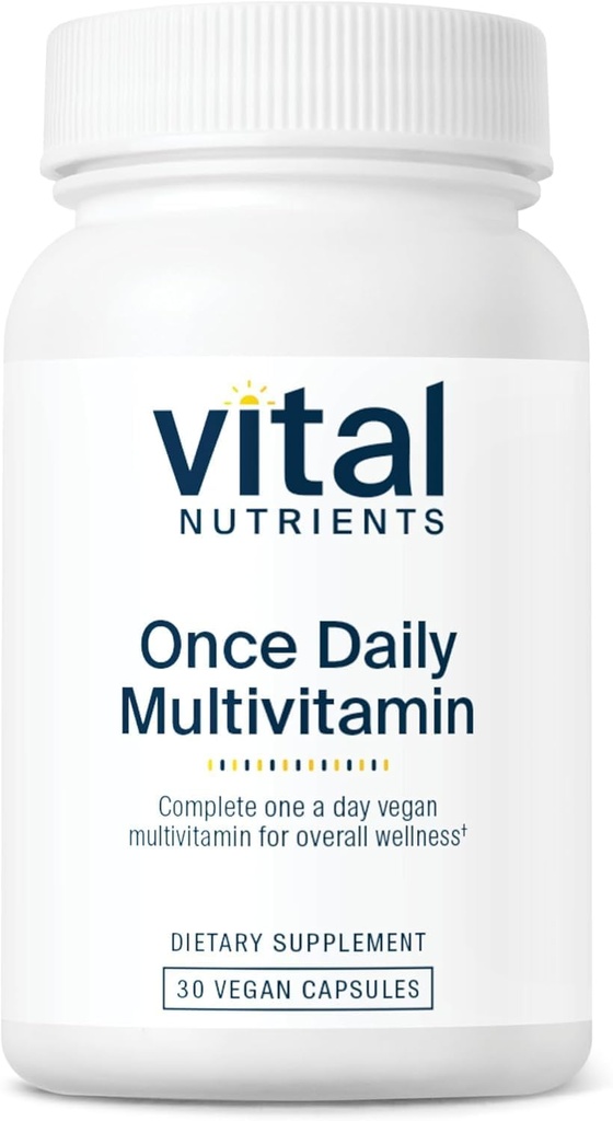 维他命营养剂(Vitural Nutrients Once Daily multivitamin | Vegan multi for Women and Men | | | Alergen-free | 19 必需维生素 + 抗氧化剂 用于眼和心脏健康 | Gluten,乳制品和无豆 | 30 Capsules