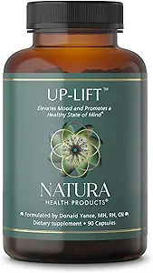Natura健康产品上脂补充剂 - 鼓励正面的蒙德和精神展望 - 阿斯瓦甘达、圣约翰瓦特、维生素B6和B12、L-tryptophan、Folate、L-tyrosine(90卡普勒斯)