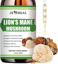Lions Mane Liquid - Brain Support, Energy, Memory & Focus - 糖和无酒精的Lions Mane补编 - 2 Fl OZ, 2个月供应量