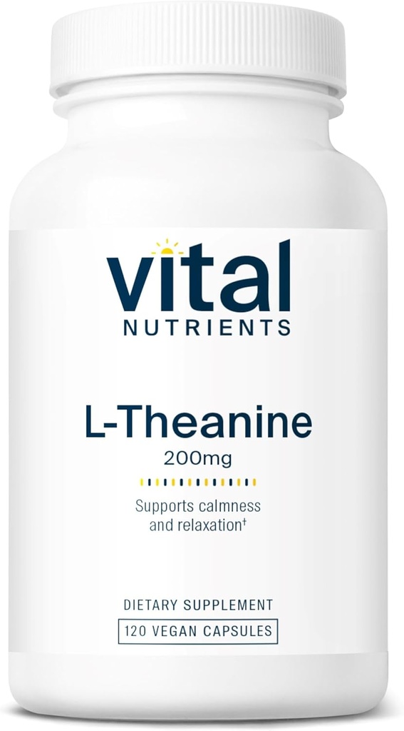 生命营养素 L-Thenine 200mg → Vegan 补充 → L Theanine 补充 支持正常应激水平和认知功能 * → Gluten,乳品和Soy Free → 120 Capsules